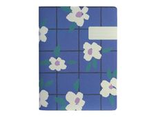 Blue Art - Cahier de notes - 16,5 x 22,2 cm - 64 pages - Ligné - Set & Flowers