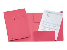 Esselte - Chemise à 3 rabats - A4 - Pour 250 feuilles - rouge