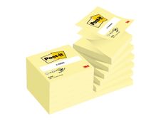 Post-it - 12 Blocs Z-Notes - jaune - 76 x 76 mm