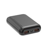 We - Powerbank / batterie de secours - 10000 mAh - 2 ports USB A, 10W - noir