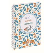 Agenda de poche spiralé Dodo&Cath - 1 semaine sur 2 pages - 9 x 16 cm - la tête dans le guidon - Exacompta