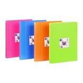 Viquel Happy Fluo - Classeur 4 anneaux - Dos 25 mm - A4 - disponible dans différentes couleurs
