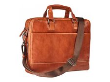 Maverick Rough Gear - Sacoche pour ordinateur portable - grand - cuir - 15.6" - cognac, brun