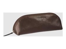 Maverick brown - Trousse - oval - cuir de vachette pleine fleur tanné végétal - brun