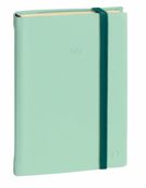 Agenda à élastique Silk President Prestige - 1 semaine sur 2 pages - 21 x 27 cm - vert - Quo Vadis