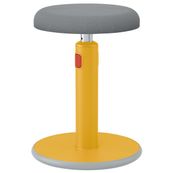 Leitz Ergo - Tabouret ergonomique assis/debout - hauteur réglable jusqu'à 79 cm - Jaune 