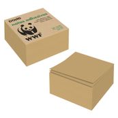Cubo notas adhesivas kraft wwf