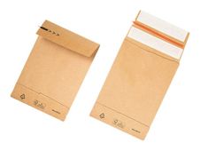 Antalis - 250 Pochettes Enveloppes aller-retour - 25 x 35 x 5 cm - brun - double bande adhésive