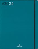 Agenda Flex - 1 semaine sur 2 pages - 22 x 28 cm - émeraude - Oberthur