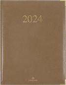 Agenda Kiev - 1 semaine sur 2 pages - 22 x 28 cm - taupe - Oberthur