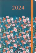 Agenda Anahita - 1 semaine sur 2 pages - 17 x 24,5 cm - hiver floral - Oberthur