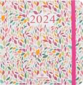 Agenda Anahita - 1 semaine sur 2 pages - 16 x 16 cm - feuilles - Oberthur