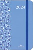 Agenda Anahita - 1 semaine sur 2 pages - 10 x 15 cm - floralie bleu - Oberthur