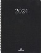 Agenda Galway - 1 semaine sur 2 pages - 22 x 28 cm - noir - Oberthur