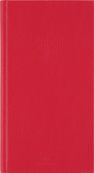 Agenda London - 1 semaine sur 2 pages - 9,5 x 17,5 cm - rouge - Oberthur