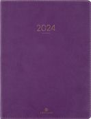 Agenda Eton - 1 semaine sur 2 pages - 22 x 28 cm - violet - Oberthur