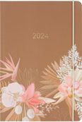 Agenda Giverny - 1 semaine sur 2 pages - 17 x 24,5 cm - terracota - Oberthur