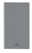 Agenda de poche spiralé Malmo - 1 semaine sur 2 pages - 9,5 x 17 cm - gris - Oberthur