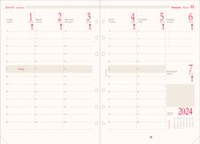 Oberthur - Recharge pour organiseur - 1 semaine sur 2 pages (semainier international) - 14,5 x 23,5 cm