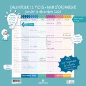 Calendrier mensuel d'organisation - 30 x 30 cm - Oberthur