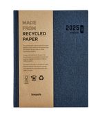 Agenda Ecotiming Kazar - 1 semaine sur 2 pages - 17,1 x 22 cm - bleu - Brepols