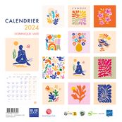 Blue Art Dominique Vari - Calendrier illustré mensuel - 30 x 30 cm