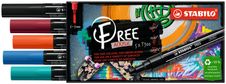 STABILO FREE Urban - Pack de 5 marqueurs acryliques - pointe moyenne - T300