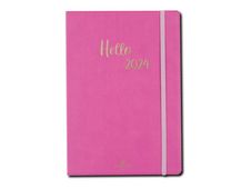 Agenda 2024 My Hello - 1 semaine par page - A5 - bleu turquoise - Oberthur