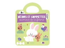 Décors et gommettes - animaux de la ferme - Livre d'activités