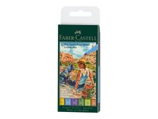Faber-Castell Pitt Artist Pen Summer vibes - Etui de 6 feutres pinceaux - permanent - coloris assortis