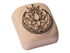 LaDot - Pierre pour tatouage éphémère - en céramique - taille L (4 x 5 cm) - lotus 