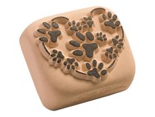 LaDot - Pierre pour tatouage éphémère - en céramique - taille L (4 x 5 cm) - empreintes de chat