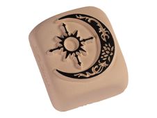 LaDot - Pierre pour tatouage éphémère - en céramique - taille L (4 x 5 cm) - lune