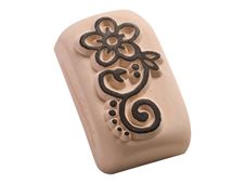 LaDot - Pierre pour tatouage éphémère - en céramique - taille M (2 x 4 cm) - tige de fleur