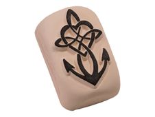 LaDot - Pierre pour tatouage éphémère - en céramique - taille M (2 x 4 cm) - faith, hope, believe 