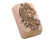 LaDot - Pierre pour tatouage éphémère - en céramique - taille M (2 x 4 cm) - cheval 