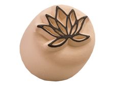 LaDot - Pierre pour tatouage éphémère - en céramique - taille S (2,2 x 2,2 cm) - fleur de lotus