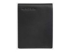 Maverick All Black - Portefeuille - compact billfold RFID with zipper - cuir de vachette pleine fleur tanné végétal - noir