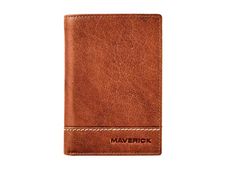Maverick Rough Gear - Portefeuille - RFID, with removable cardholder - cuir de buffle pleine fleur à tannage végétal - cognac