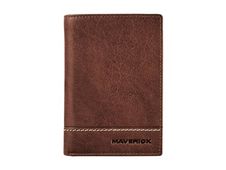 Maverick Rough Gear - Portefeuille - RFID pour cartes supplémentaires - cuir de buffle pleine fleur à tannage végétal - brun