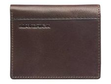 Maverick brown - Portefeuille for 6 credit cards / cash - protection RFID - cuir de vachette pleine fleur tanné végétal - brun