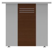 Habillage DUAL pour pieds panneaux noyer