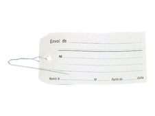 Apli Agipa - 1000 Etiquettes américaines avec fil de fer - 5,7 x 12 cm - crème