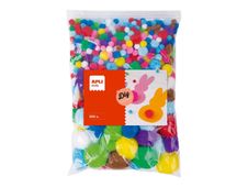 Apli Kids - 500 pompons - 500 pièces - tailles et couleurs variés