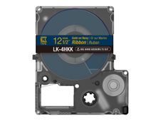 Epson LabelWorks LK-4HKK - Satinado - dorado sobre azul marino - Rollo (1,2 cm x 5 m) 1 cinta(s) cinta - para LabelWorks LW-1000, 300, 400, 600, 700, 900, K400, Z5000, Z5010, Z700, Z710, Z900