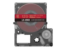 Epson LabelWorks LK-4RKK - Satinado - dorado sobre rojo - Rollo (1,2 cm x 5 m) 1 cinta(s) cinta - para LabelWorks Cable and Wiring Kit, LW-1000, 600, 700, K400, Z700, Z710, Z900, Safety Kit