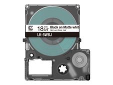 Epson LabelWorks LK-5WBJ - Negro sobre blanco mate - rollo (1,8 cm x 8 m) 1 cinta(s) caja para colgar - cartucho de cinta - para LabelWorks LW-C410, LW-C610