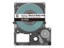Epson LabelWorks LK-4TBJ - Negro sobre transparente mate - rollo (1,2 cm x 8 m) 1 cinta(s) caja para colgar - cartucho de cinta - para LabelWorks LW-C410, LW-C610