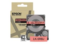 Epson LabelWorks LK-5RBJ - Negro sobre rojo mate - rollo (1,8 cm x 8 m) 1 cinta(s) caja para colgar - cartucho de cinta - para LabelWorks LW-C410, LW-C610