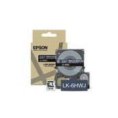 Cartucho de etiquetas epson de cinta matte navy/white 18mm lk-5hwj